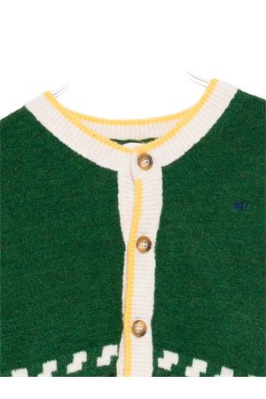 cardigan in cotone verde BOBO CHOSES KIDS | B225AC114.